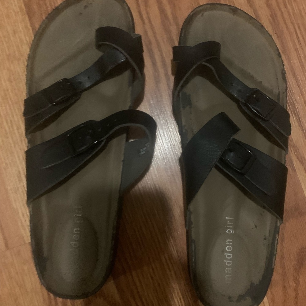 Madden Girl Black Sandals
